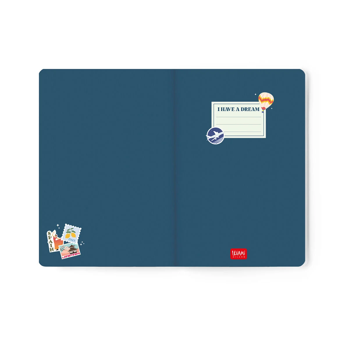 Legami 12-Month Weekly Photo Diary Medium „Travel Stickers“ – 2027