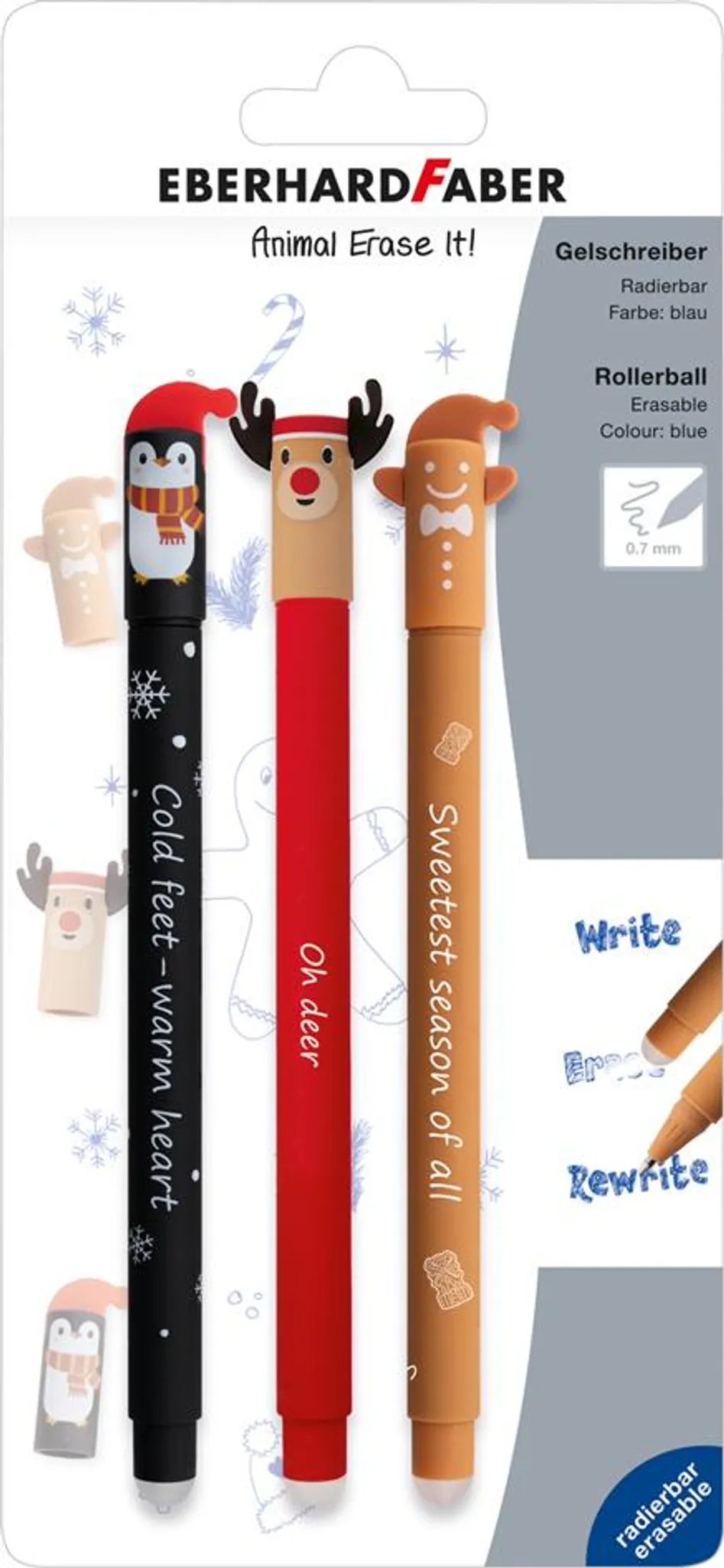 Eberhard Faber Erase It! Winter Weihnachtsedition 2025 (Limitierte Edition) im Blister