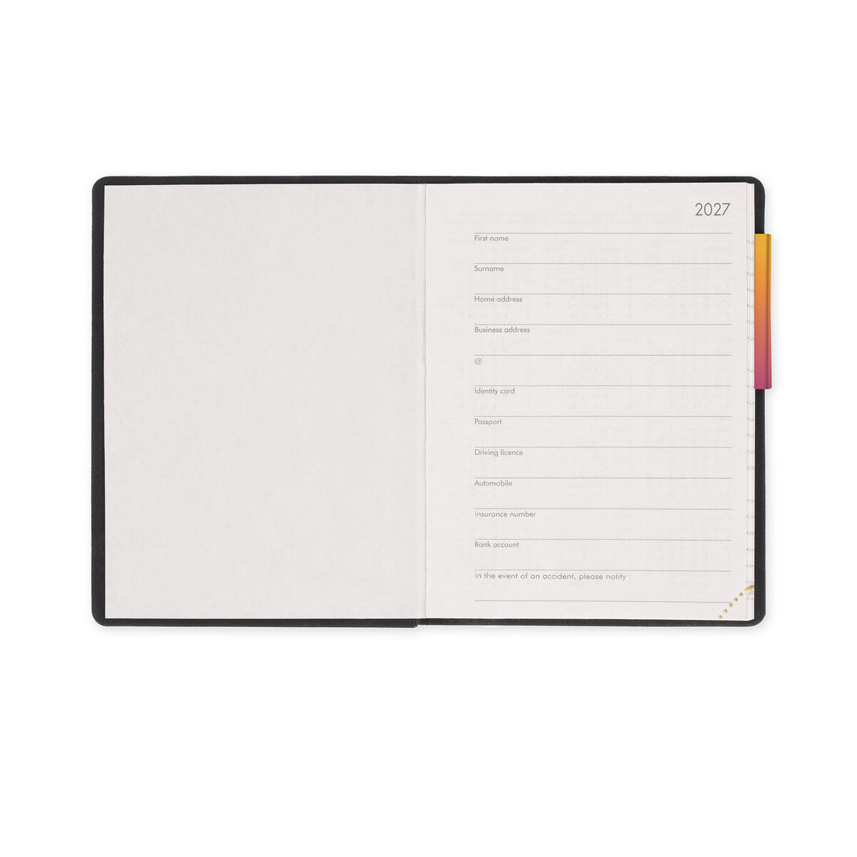Legami 12-Monat small 2-Tagesbuch 2027 - Sunrise Vibes