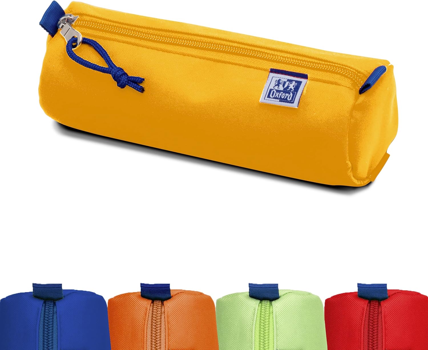 Oxford Federmäppchen, rund ø 7 cm, Stifte-Etui, verschiedene Farben