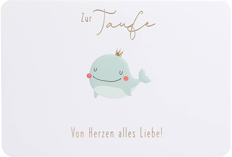 Kunterbunt Klappkarte 011 - Zur Taufe Von Herzen alles Liebe! Kunterbunt Klappkarte 011 - Zur Taufe Von Herzen alles Liebe!