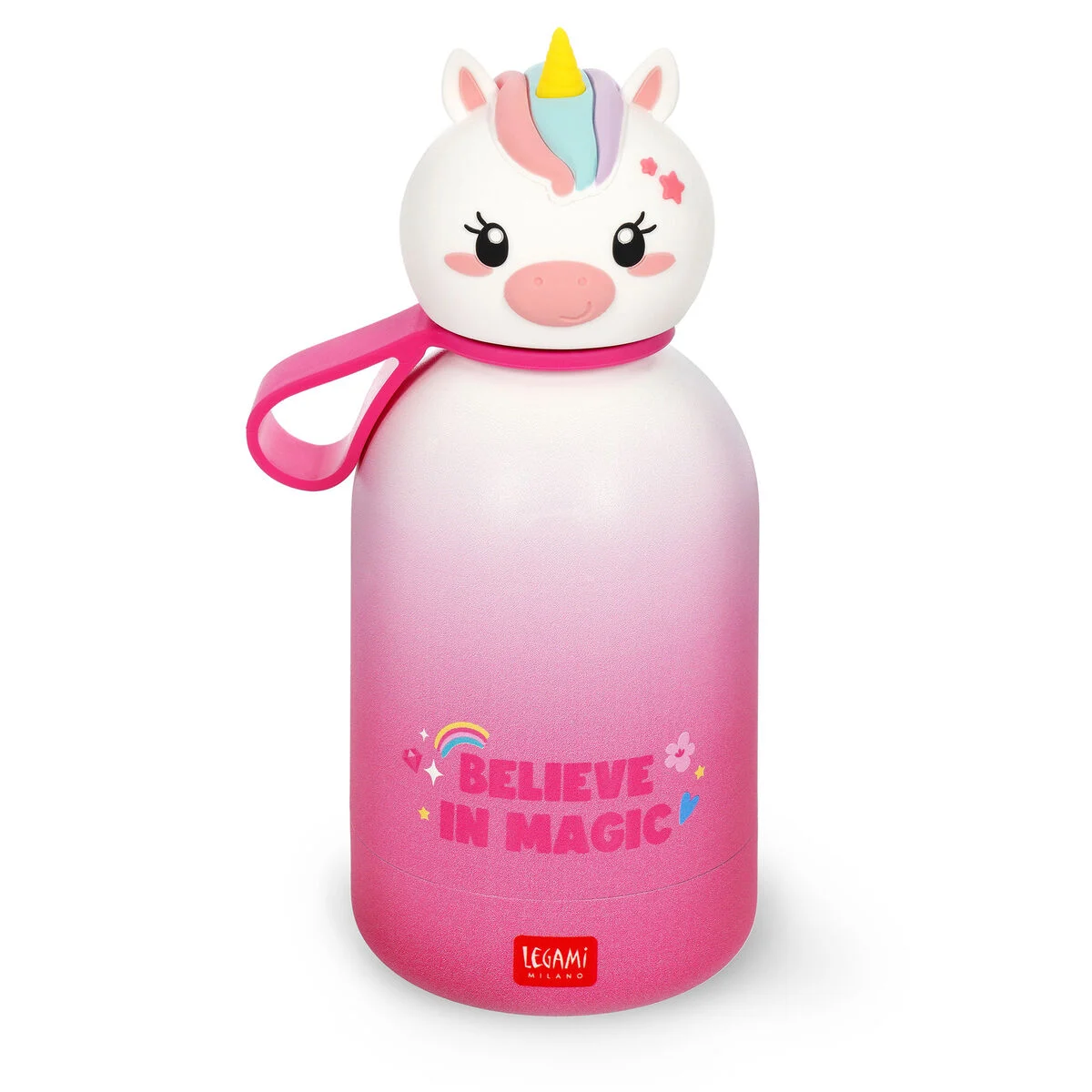 Legami Trinkflasche - Einhorn - für Kinder - Hot&Cold BFF