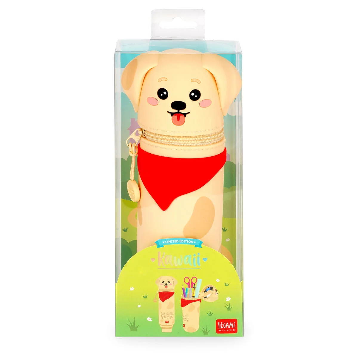 Legami Kawaii - Fur-Ever-Friends - Golden - 2-in-1 Federmäppchen