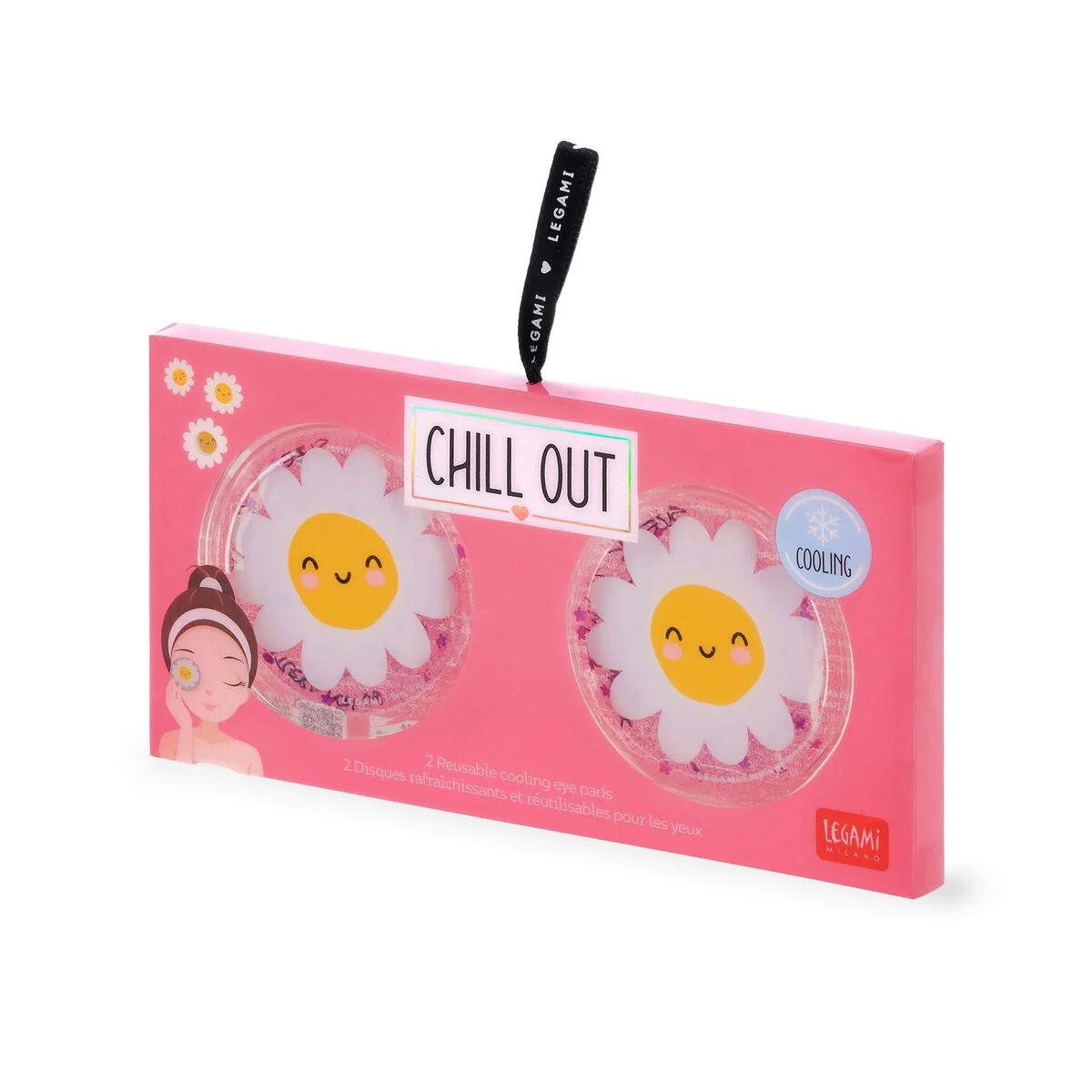 Legami Augenpads, erfrischend, wiederverwendbar - Chill Out - Daisy