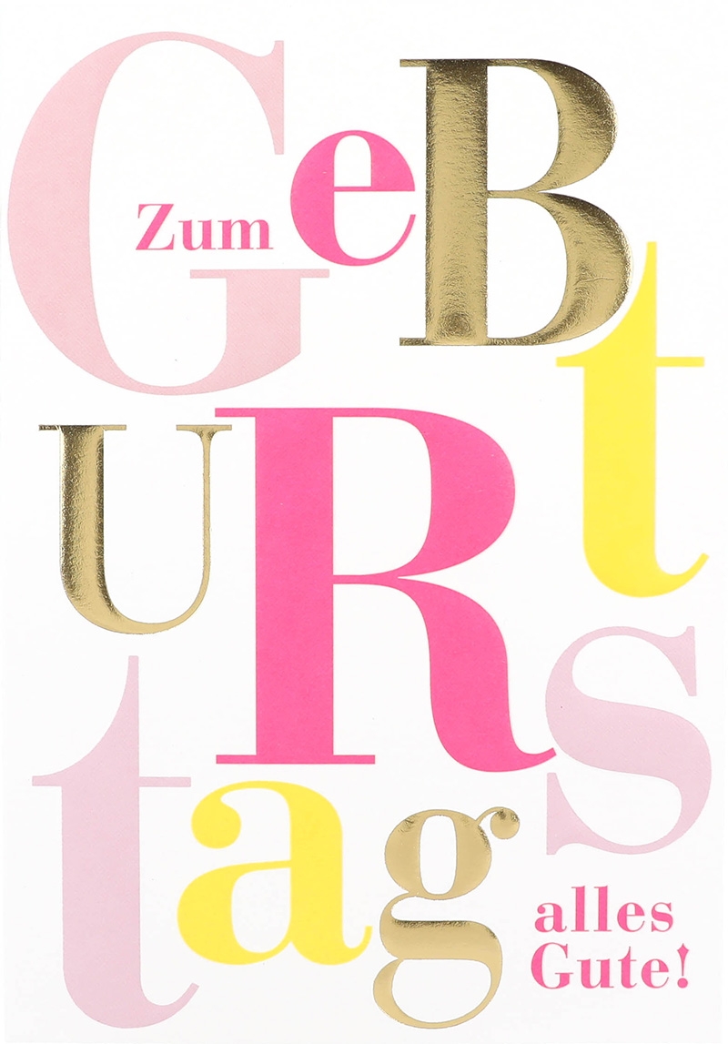 C'est la Vie Klappkarten - Zum Geburtstag alles Gute! 023