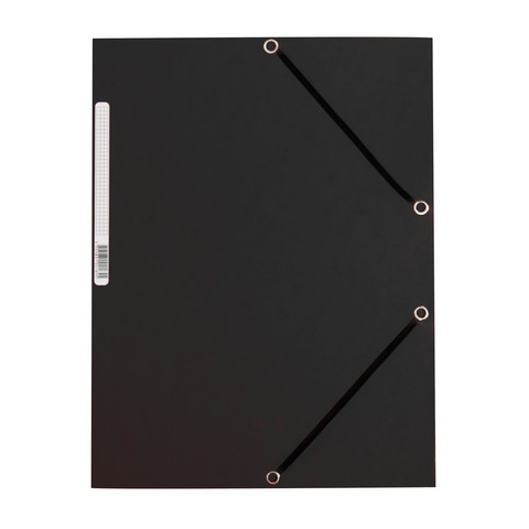 Q-CONNECT Gummizugmappe, A4, Karton, schwarz