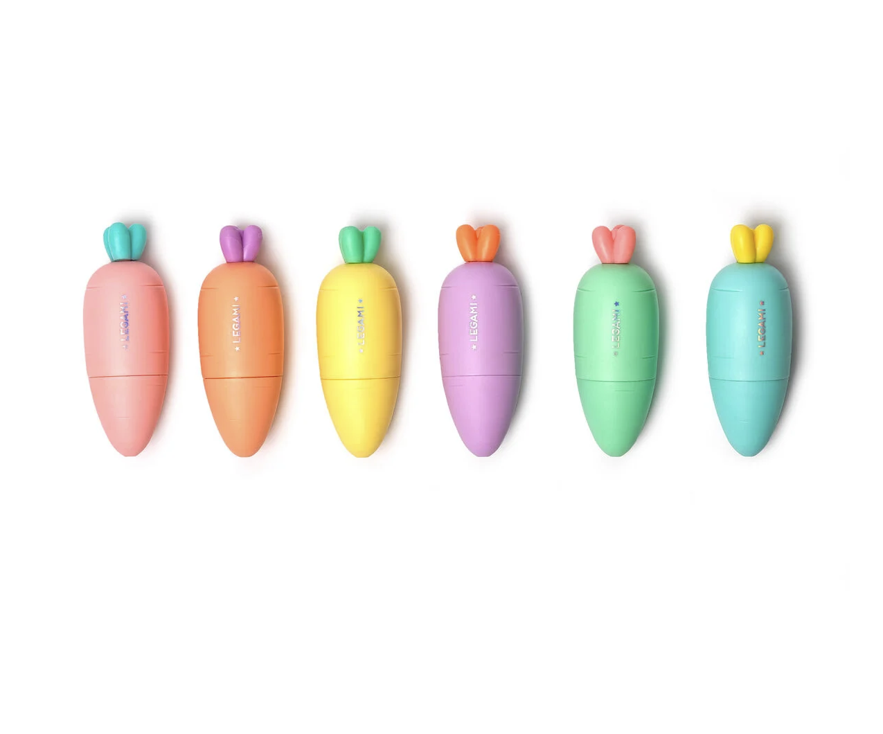Legami 6 Mini-Textmarker-Set - Carrate Team - Karotte Legami 6 Mini-Textmarker-Set - Carrate Team - Karotte