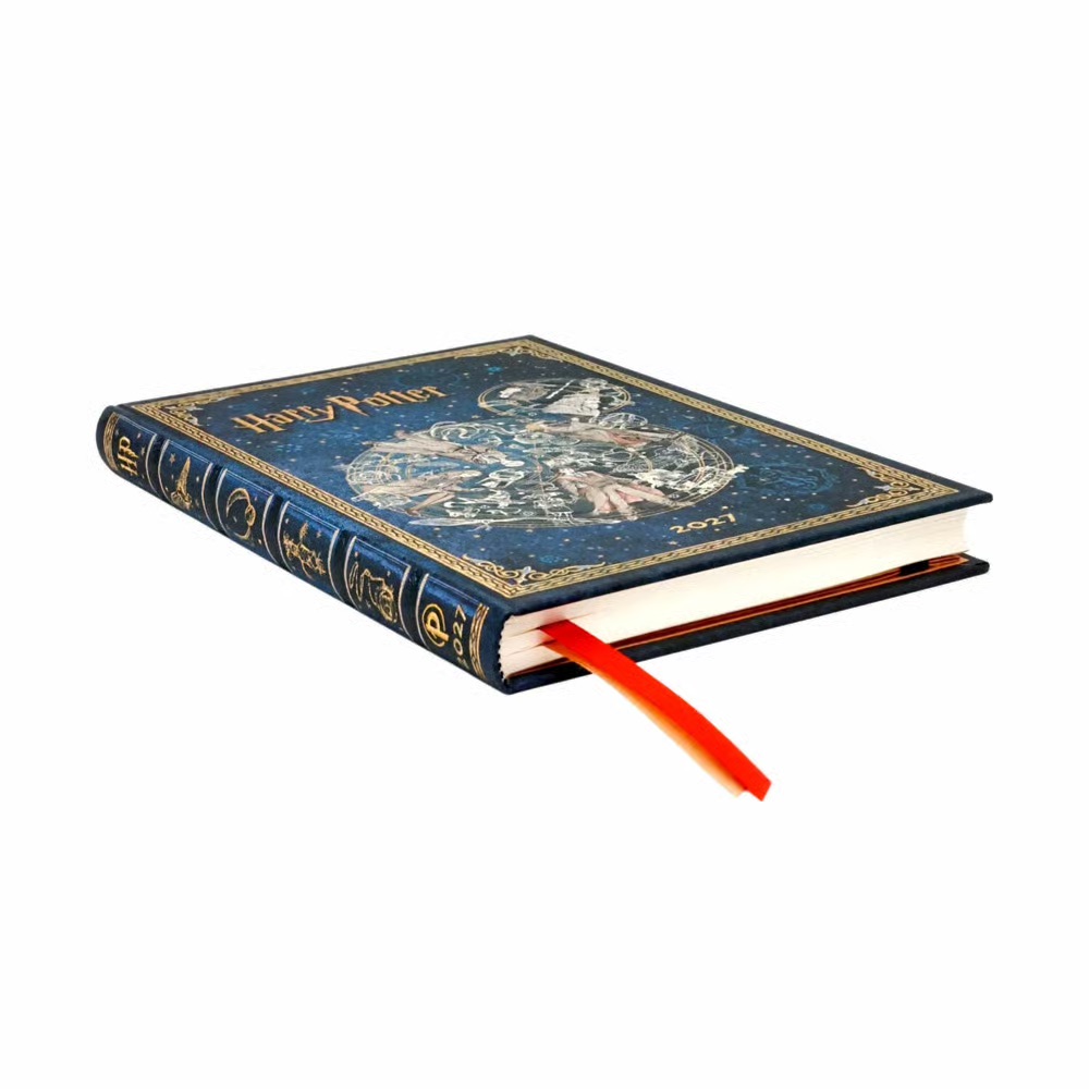 Paperblanks 2027 Kalender Legenden von Hogwarts Hardcover Midi Horizontal 12-Monatskalender