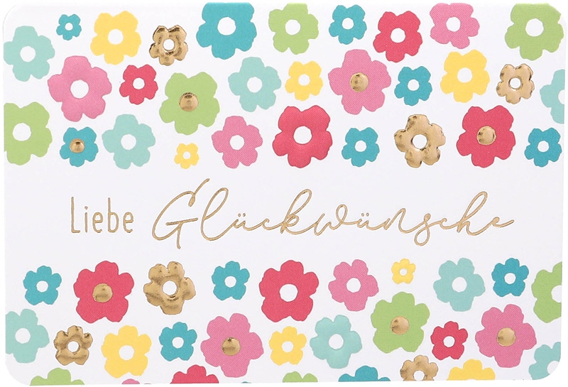 Kunterbunt Medikarten 009 -  Liebe Glückwünsche