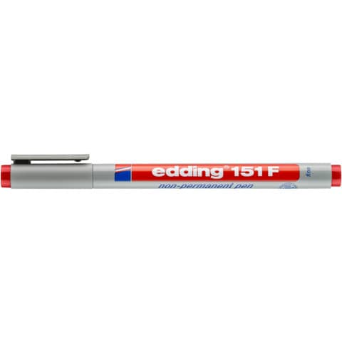 edding Folienstift 151F non-permanent, 0,6mm, rot
