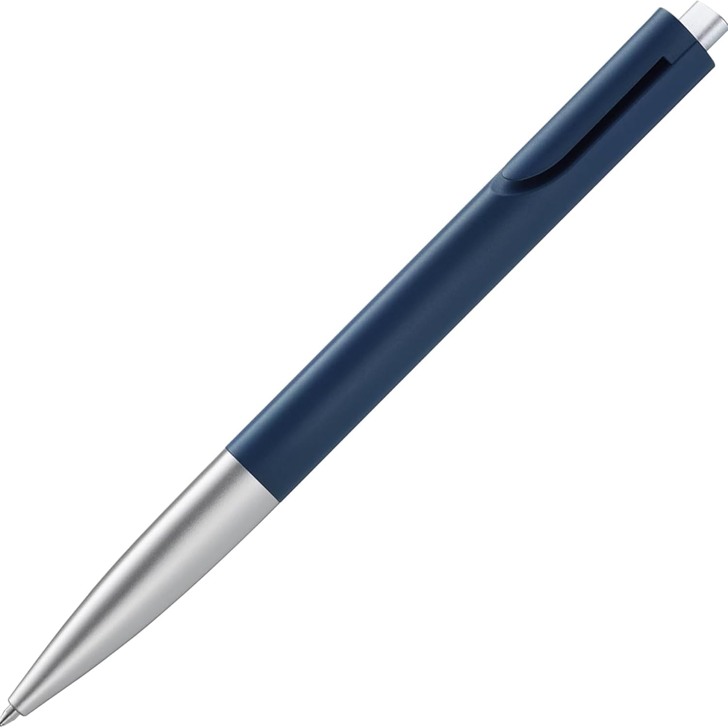 Lamy noto 283 schlichter Kugelschreiber - blau-silber - inkl. M Mine in schwarz