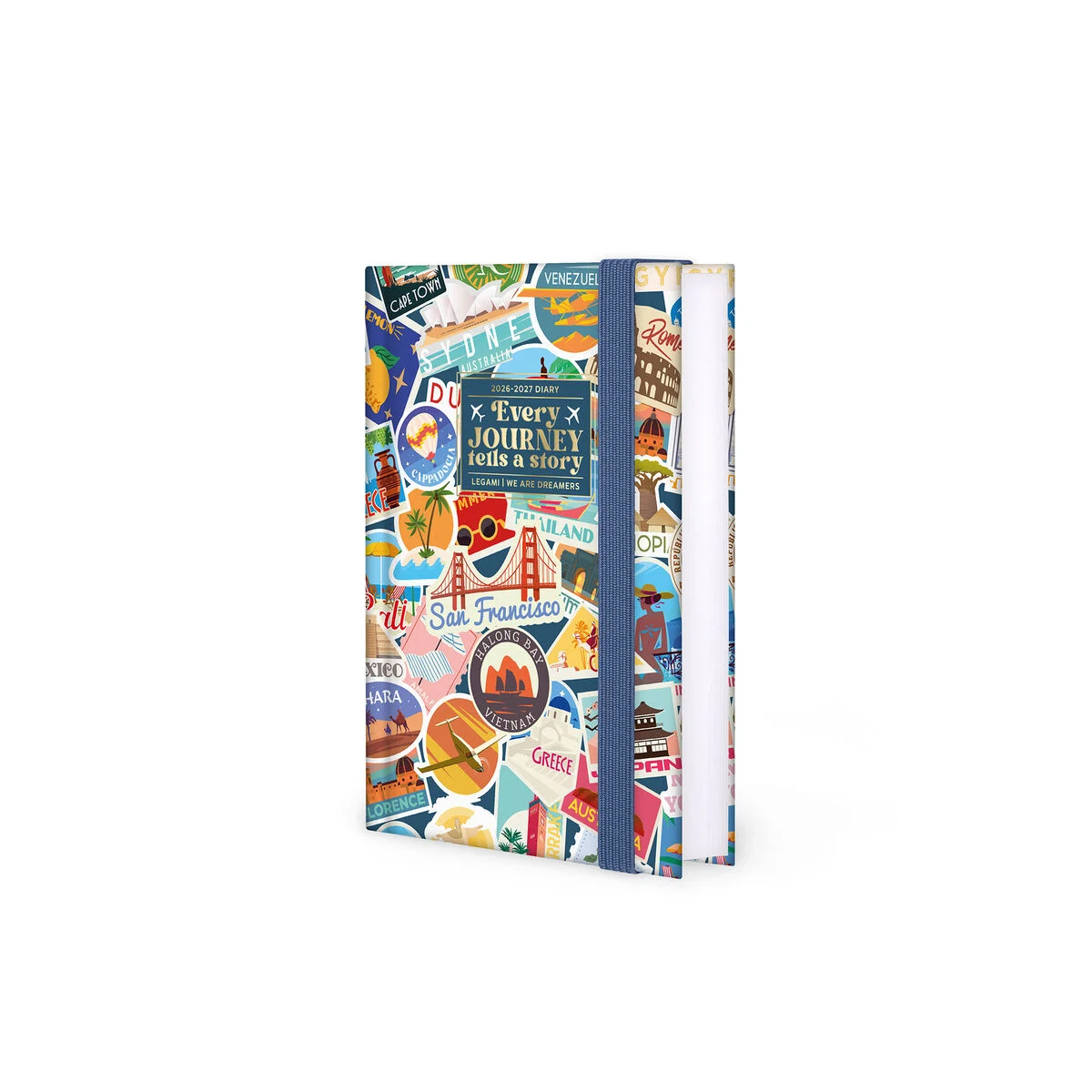LEGAMI 16-Monats Tagesplaner 2027 - Travel stickers - Small