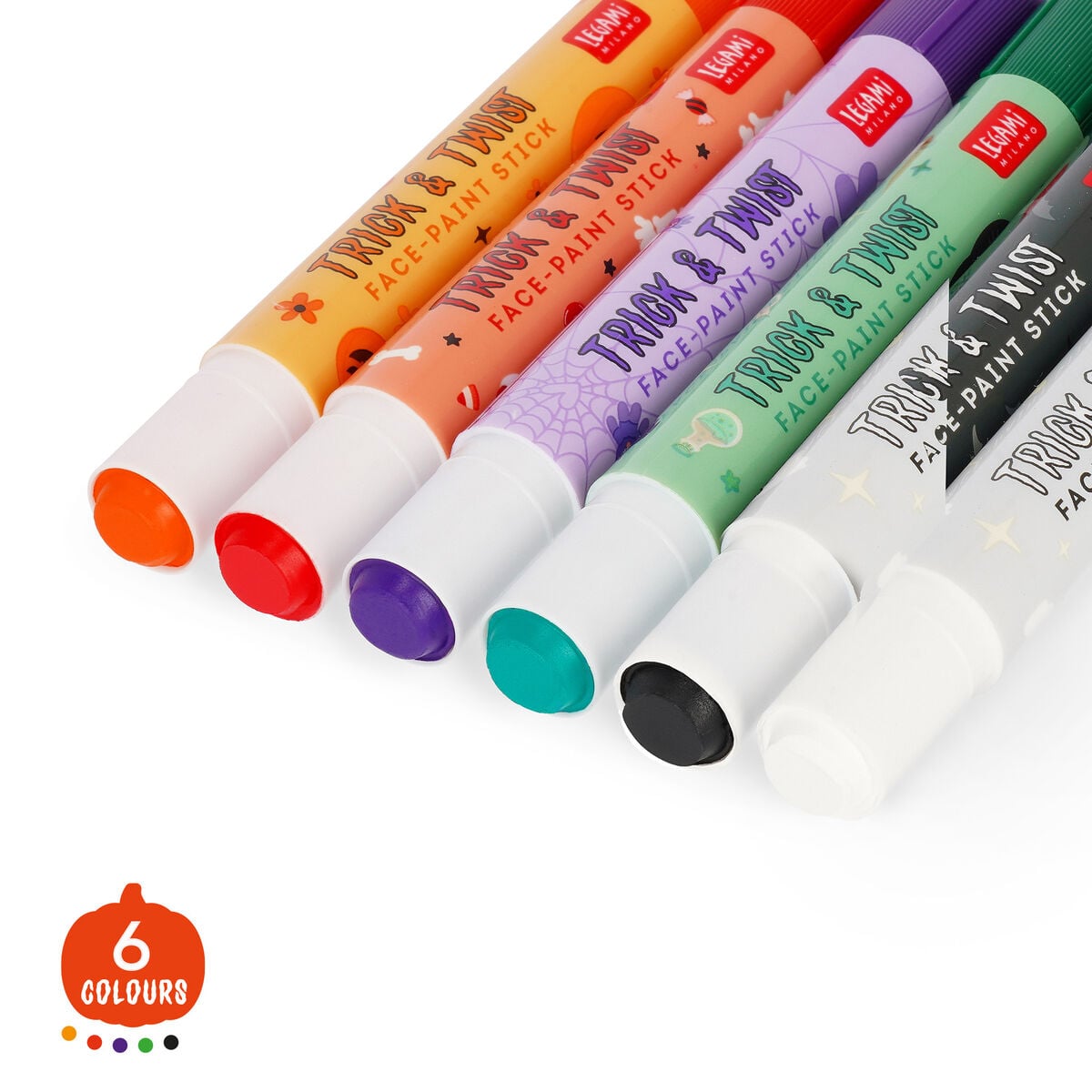 Legami Set mit 6 Schminkstiften - Trick & Twist - Halloween