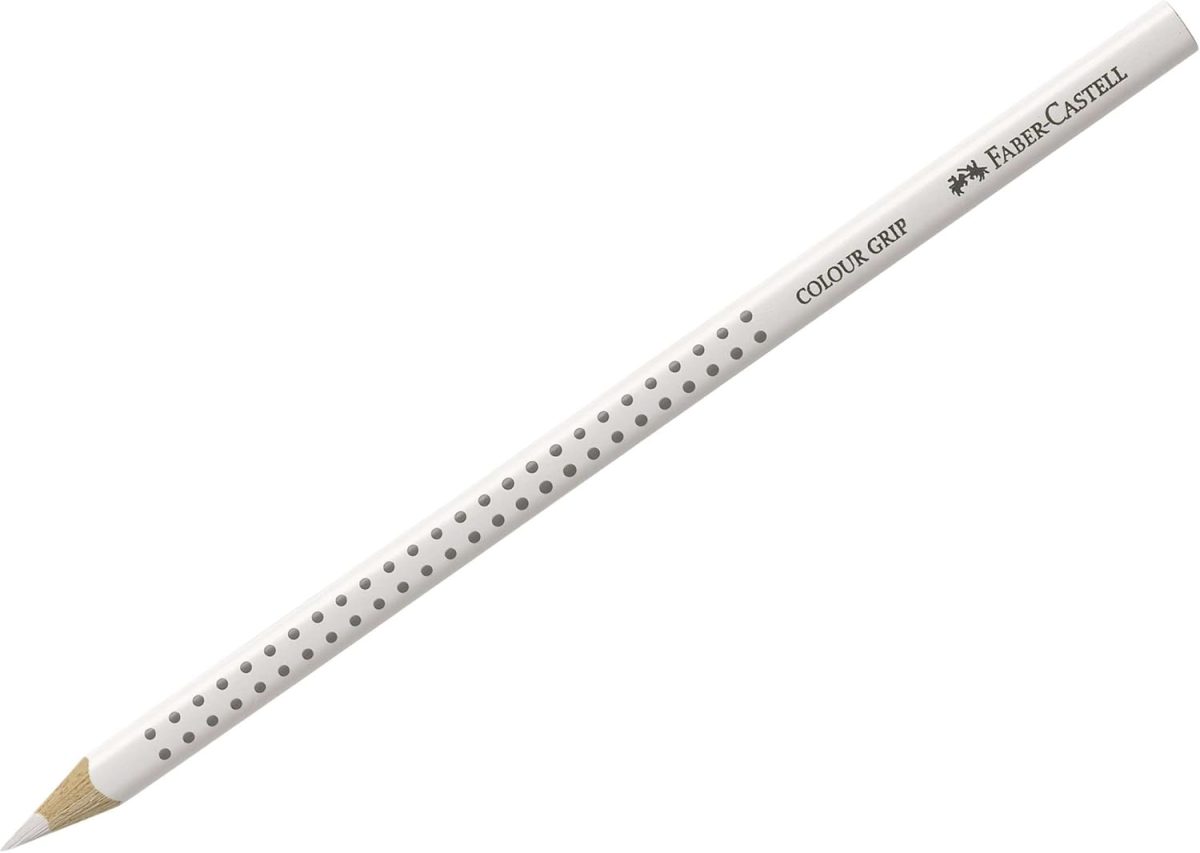 Faber-Castell Buntstift Colour-Grip, Farbe: weiß