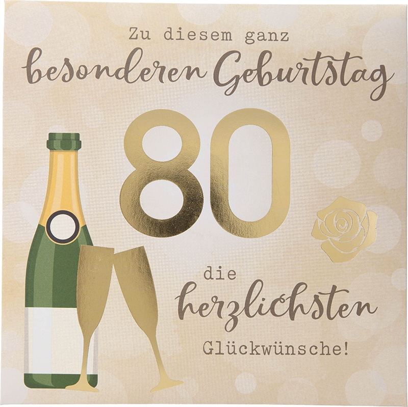 Musik Pop-Up Karte 012 - Zu diesem ganz besonderen Geburtstag 80 Musik Pop-Up Karte 012 - Zu diesem ganz besonderen Geburtstag 80