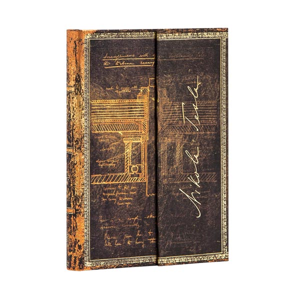 Paperblanks Notizbuch - Tesla, Skizze einer Tesla - Mini - Liniert