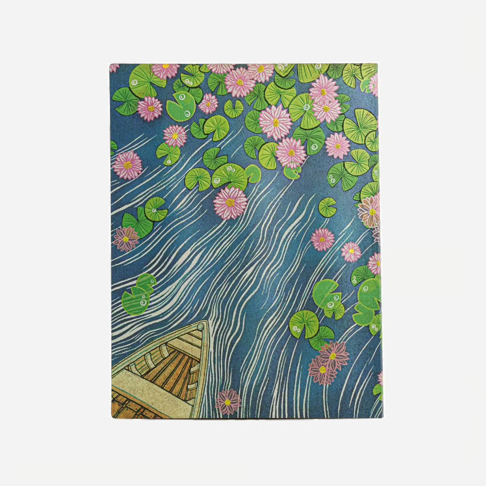 Paperblanks 2027 Fluss der Lotusblüten Softcover Ultra Vertikal 12-Monatskalender