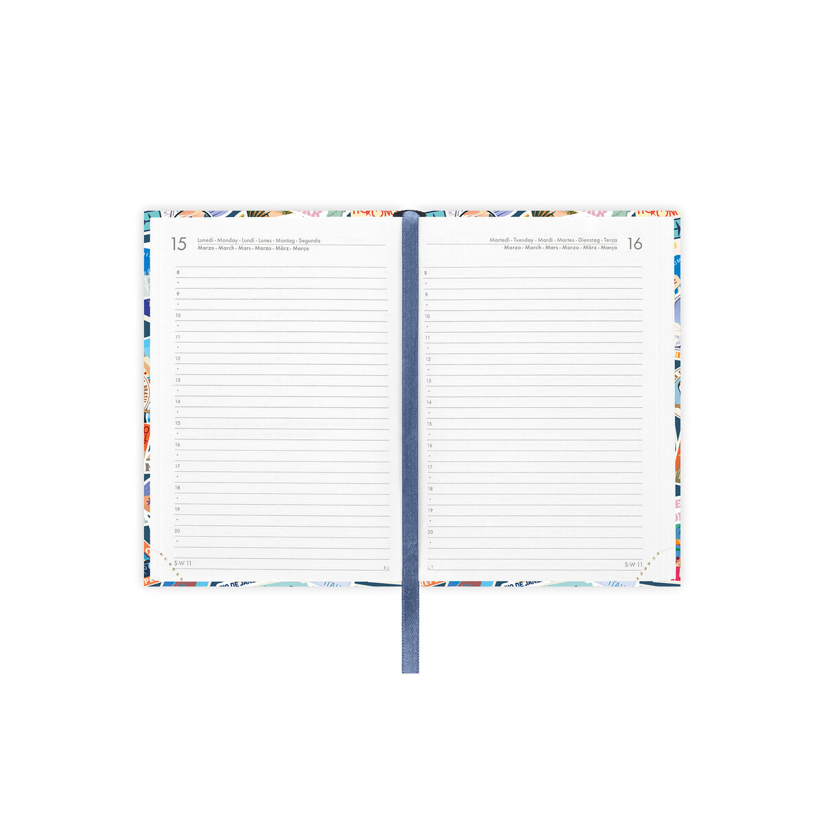 LEGAMI 16-Monats Tagesplaner 2027 - Travel stickers - Small