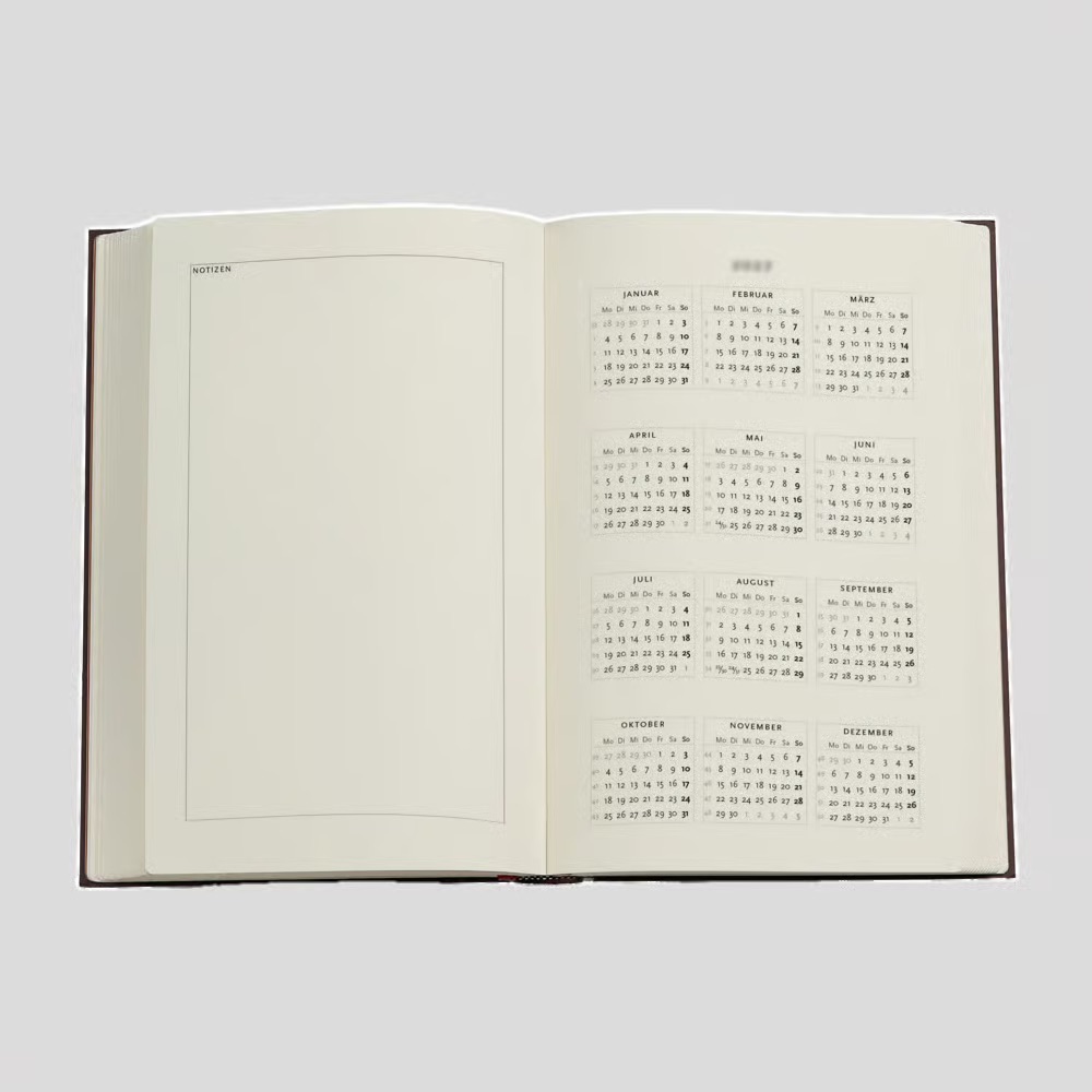Paperblanks 2027 Blue Luxe Hardcover Maxi Verso 12-Monatskalender