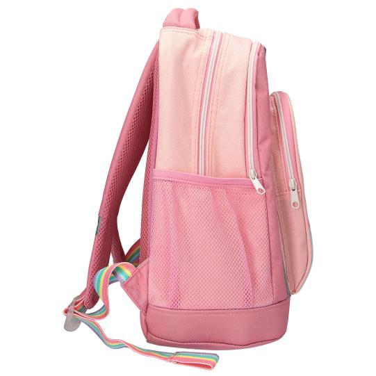 Ylvi Schulrucksack SUGAR POP – rosa glitzernd, mit Einhorn-Motiv und Reflektoren