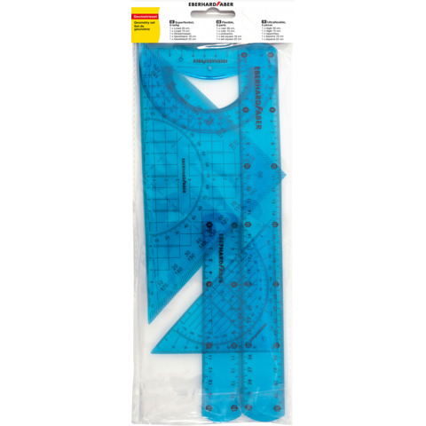 EBERHARD FABER Plastiklineal 37,3cm 5-teilig blau