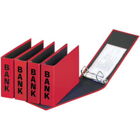 PAGNA Bankordner Basic Colours, 25 x 14 cm, rot
