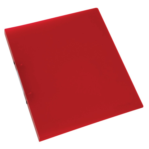 Q-CONNECT Schulordner, A4, 2-Ring, 16mm, PP, transluzent rot