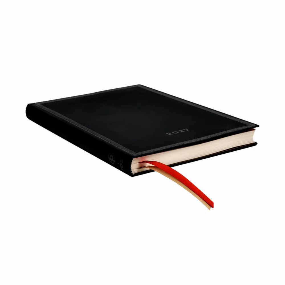 Paperblanks 2027 Black Edition Schlicht Softcover Midi Horizontal 12-Monatskalender