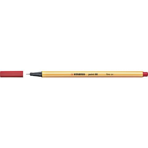 STABILO Fineliner point 88, 88/40, 0,4 mm, Farbe: Rot