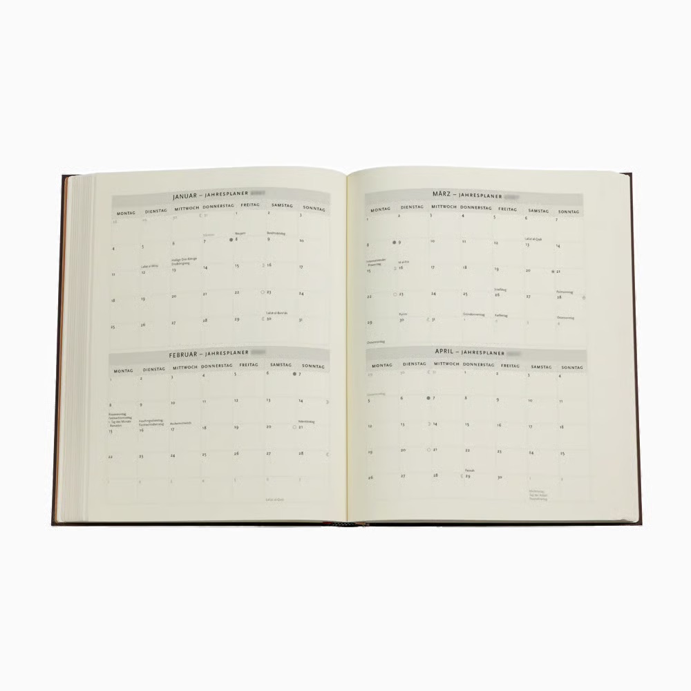 Paperblanks 2027 Black Edition Schlicht Softcover Ultra Tagesüberblick 12-Monatskalender