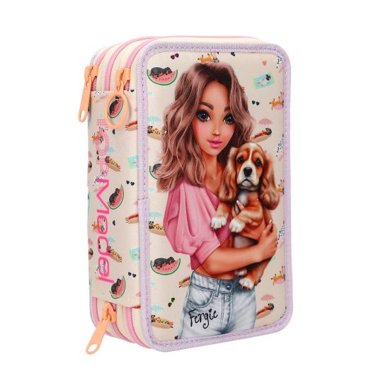 TOPModel 3 Fach Federtasche SUNNY DOG