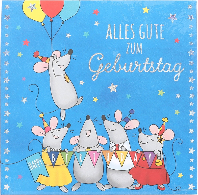 Musik Pop-Up Karte 053 - Alles Gute zum Geburtstag!