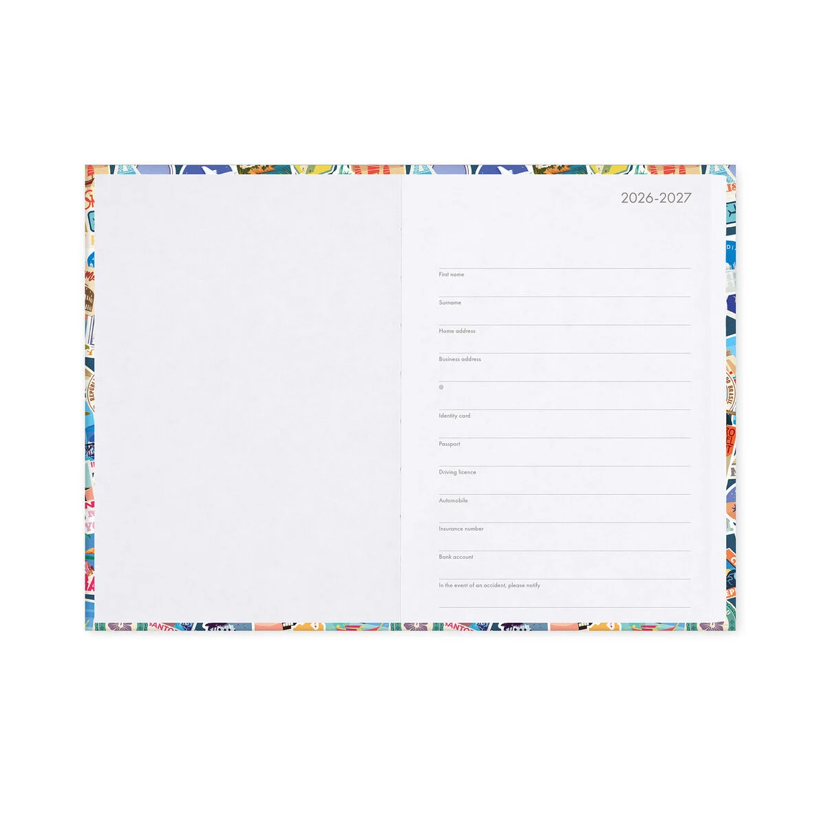 LEGAMI 16-Monats Tagesplaner 2027 - Travel stickers - Medium