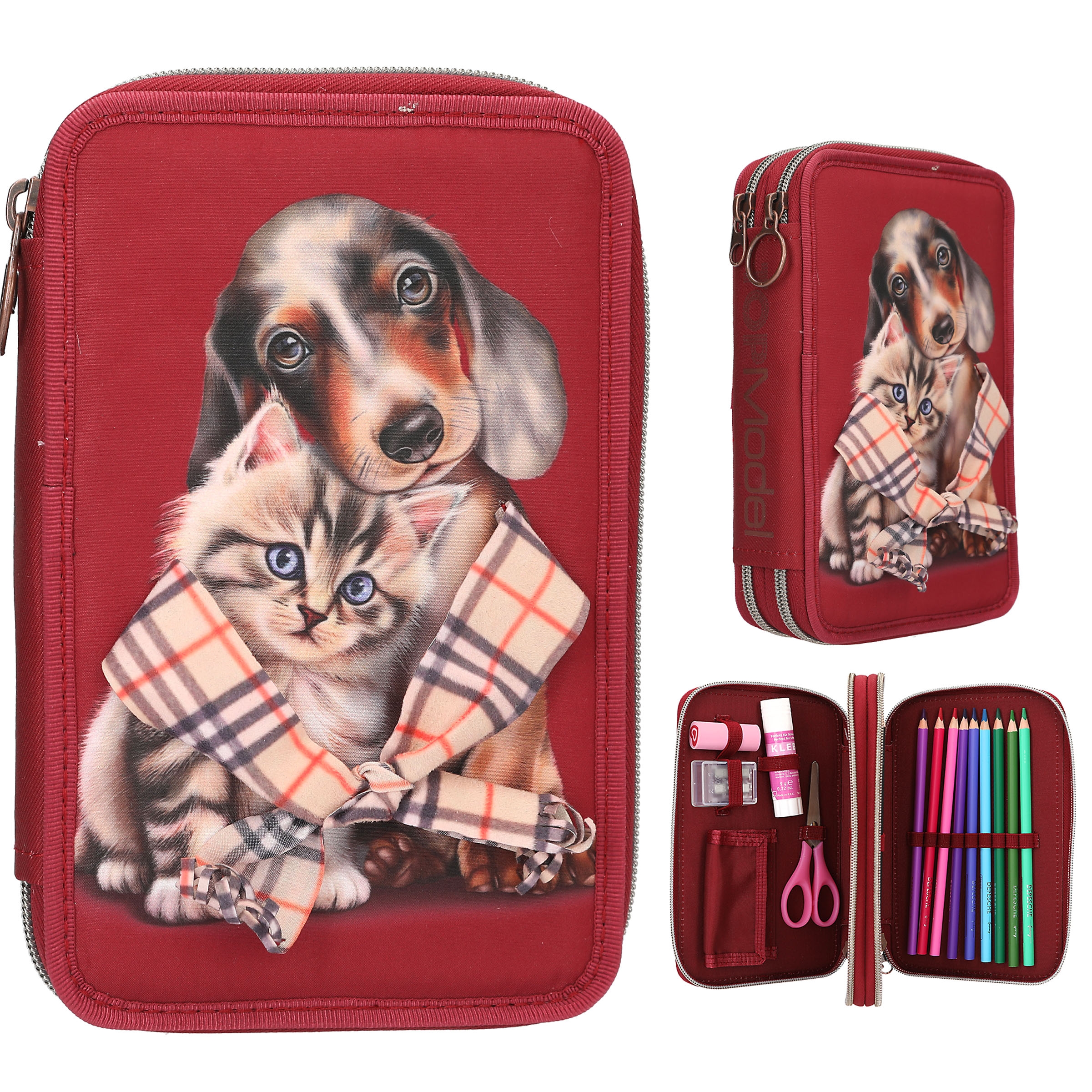 TOPModel 2 Fach Federtasche FUR EVER FRIENDS