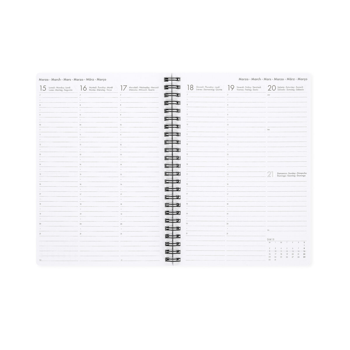 Legami 12-Month Spiral-Bound Weekly Diary Large „Travel Stickers“ – 2027