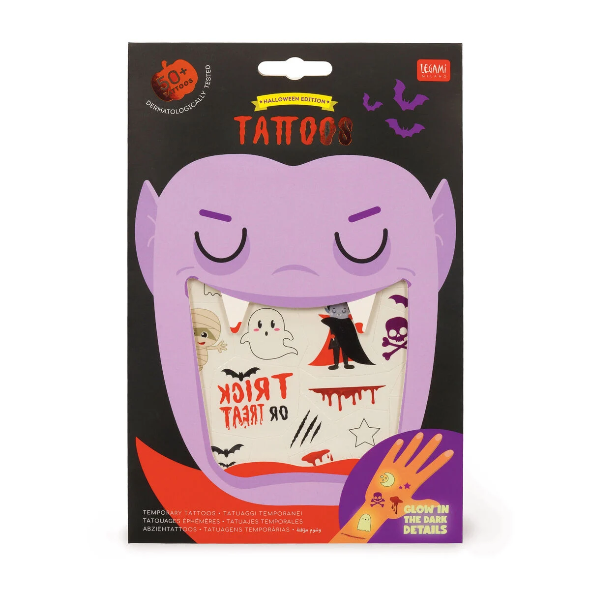 Legami Halloween 2025 - Abziehbare Tattoos Kit