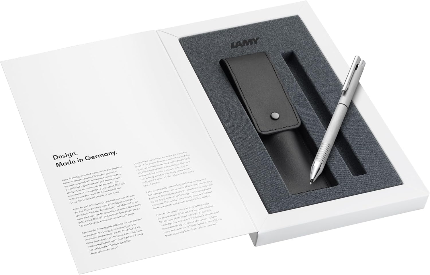 Lamy logo Twin Pen brushed Kugelschreiber & Druckbleistift Set