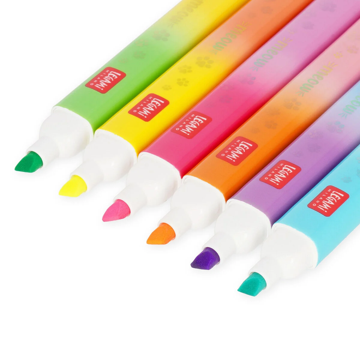 Legami Set mit 6 Doppelspitzen-Textmarkern Kitty - Meow