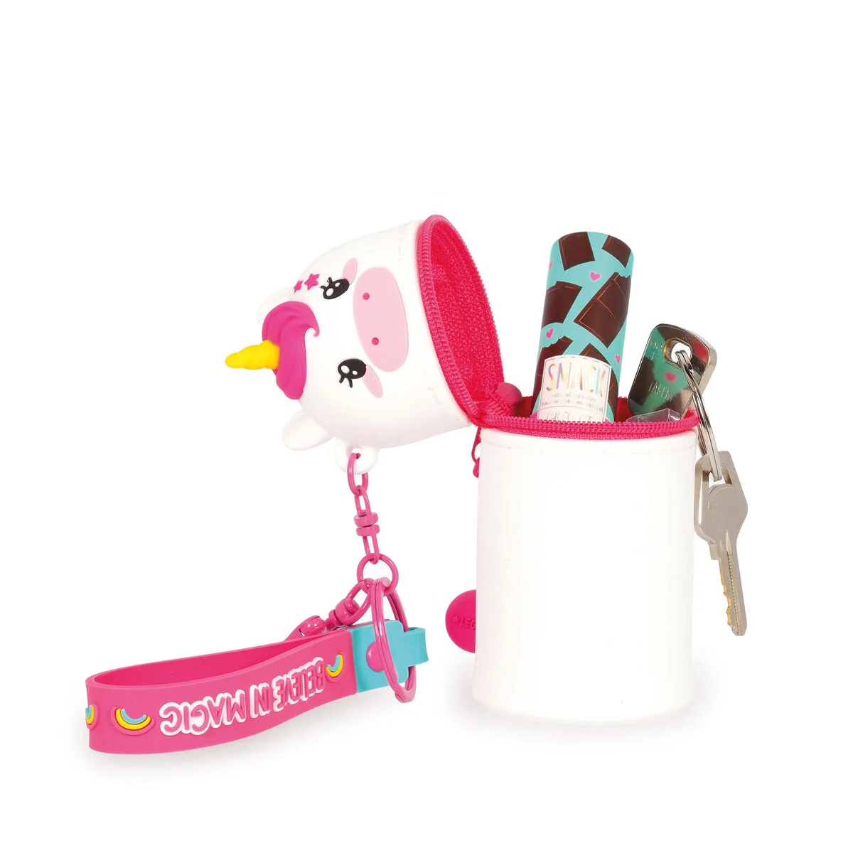 Legami Münztasche mit Schlüsselanhänger - Mini Kawaii - Einhorn