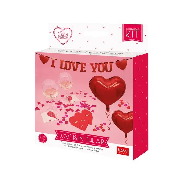 Legami Romantisches Deko-Set - Love is in the Air - Herzen - I Love you Legami Romantisches Deko-Set - Love is in the Air - Herzen - I Love you