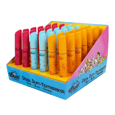 Diddl Textmarker mit Duft, 2,5 mm - blau