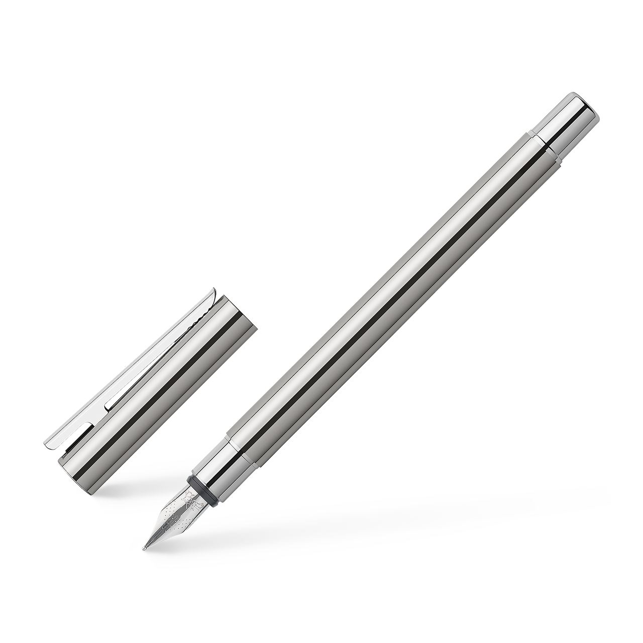 Faber-Castell Füllfederhalter - Neo Slim - Feder M - Edelstahl glänzend