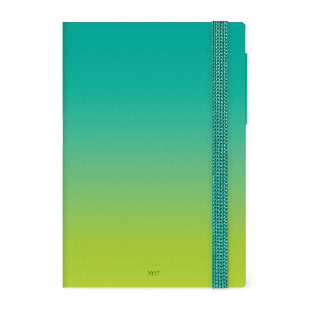Legami Medium Weekly Diary mit Notizbuch „Shades of Green“ – 2028