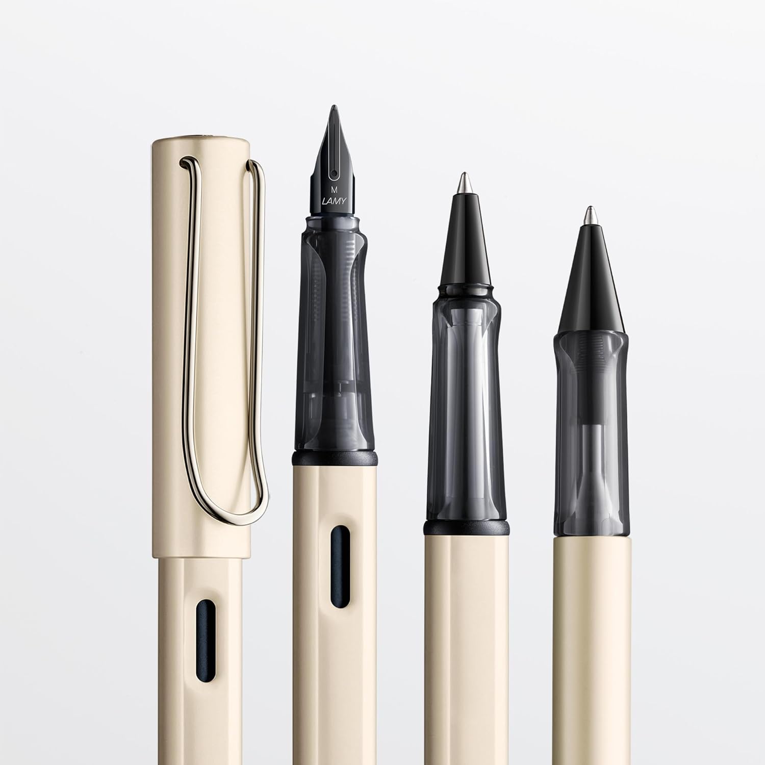 Lamy Lx edler Füllhalter aus Aluminium, Palladium, Feder M, inkl. Tintenpatrone