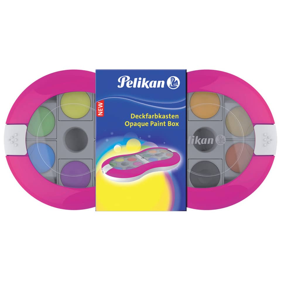 Pelikan Farbkasten Space+, 12 Farben, Farbe: magenta