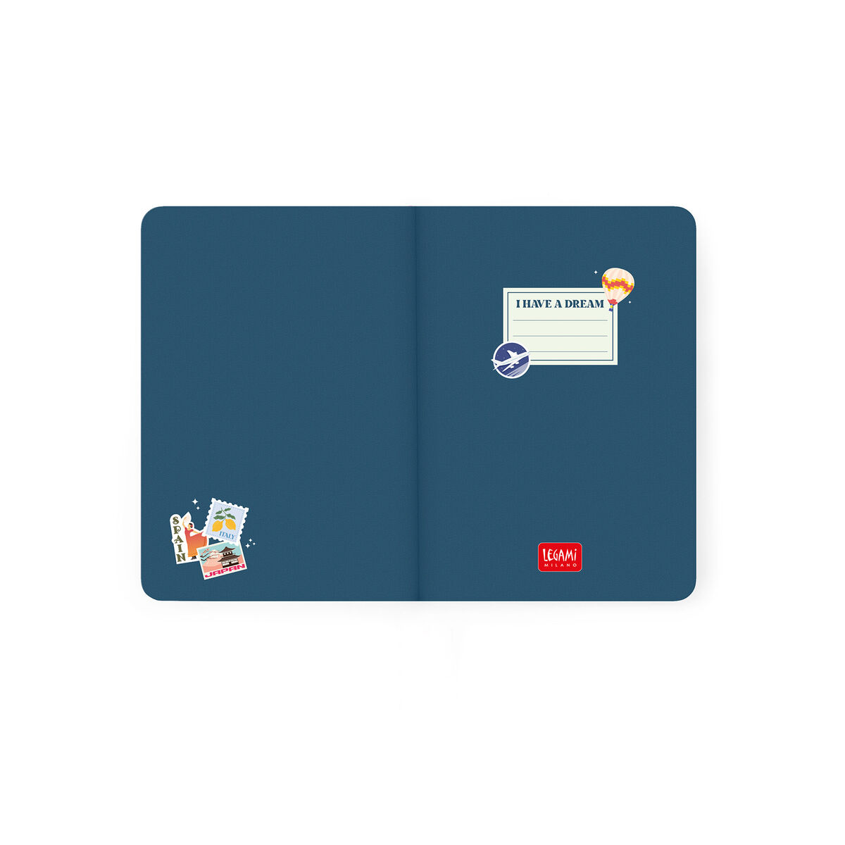 Legami 16-Monats Wochenplaner 2027 - Travel stickers - Small