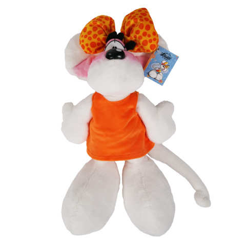 Diddl Plüschfigur Diddlina mit Kleid, 30 cm, orange