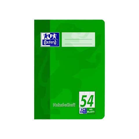 Oxford Vokabelheft, A4, 40 Blatt, Lin.54, liniert, dreispaltig