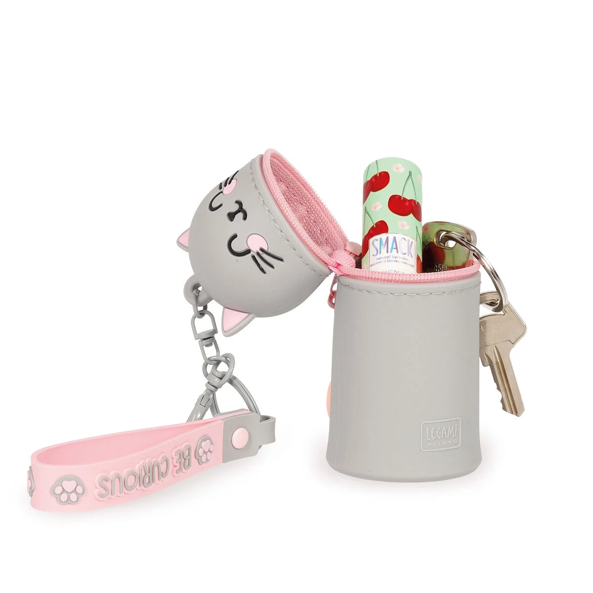 Legami Münztasche mit Schlüsselanhänger - Mini Kawaii - Kitty