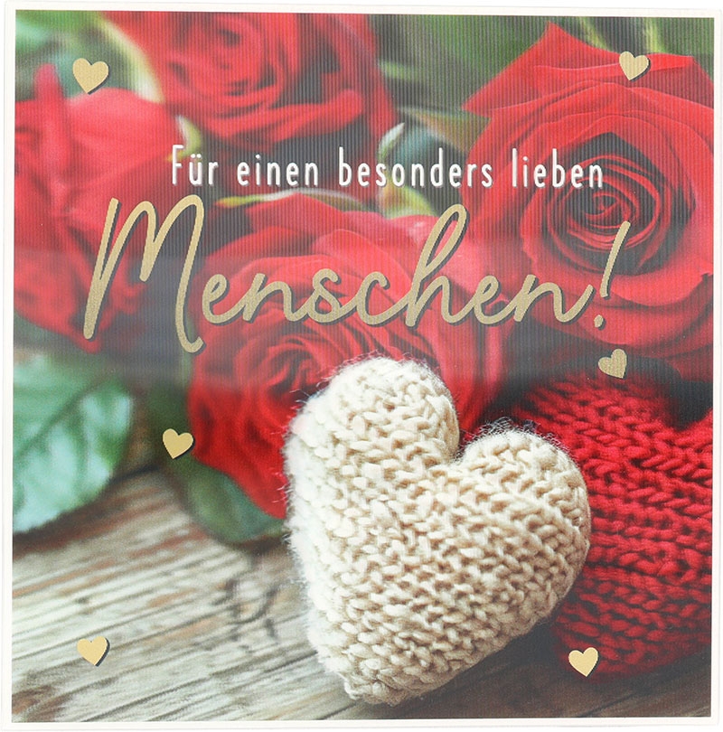 3D Musikkarte quadratisch - 007 - "Für einen besonders lieben Menschen!"